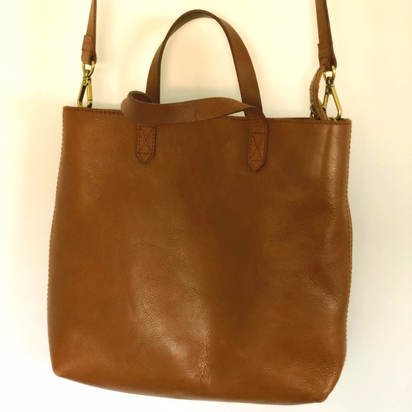Madewell Handbags - Madewell Zip Top Transport - Saddle